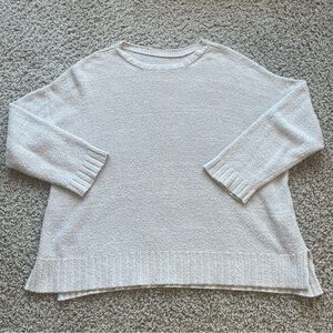 Eileen Fisher cotton crew neck sweater